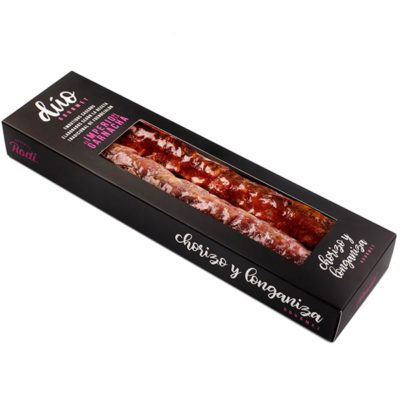 Rodi Gourmet chorizo y longaniza. Embutidos curados. Garnacha 1 chorizo y 1 longaniza en caja