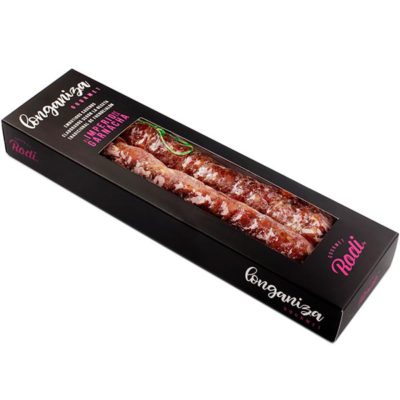 Rodi Gourmet longaniza. Embutidos curados. Garnacha 2 unidades en caja